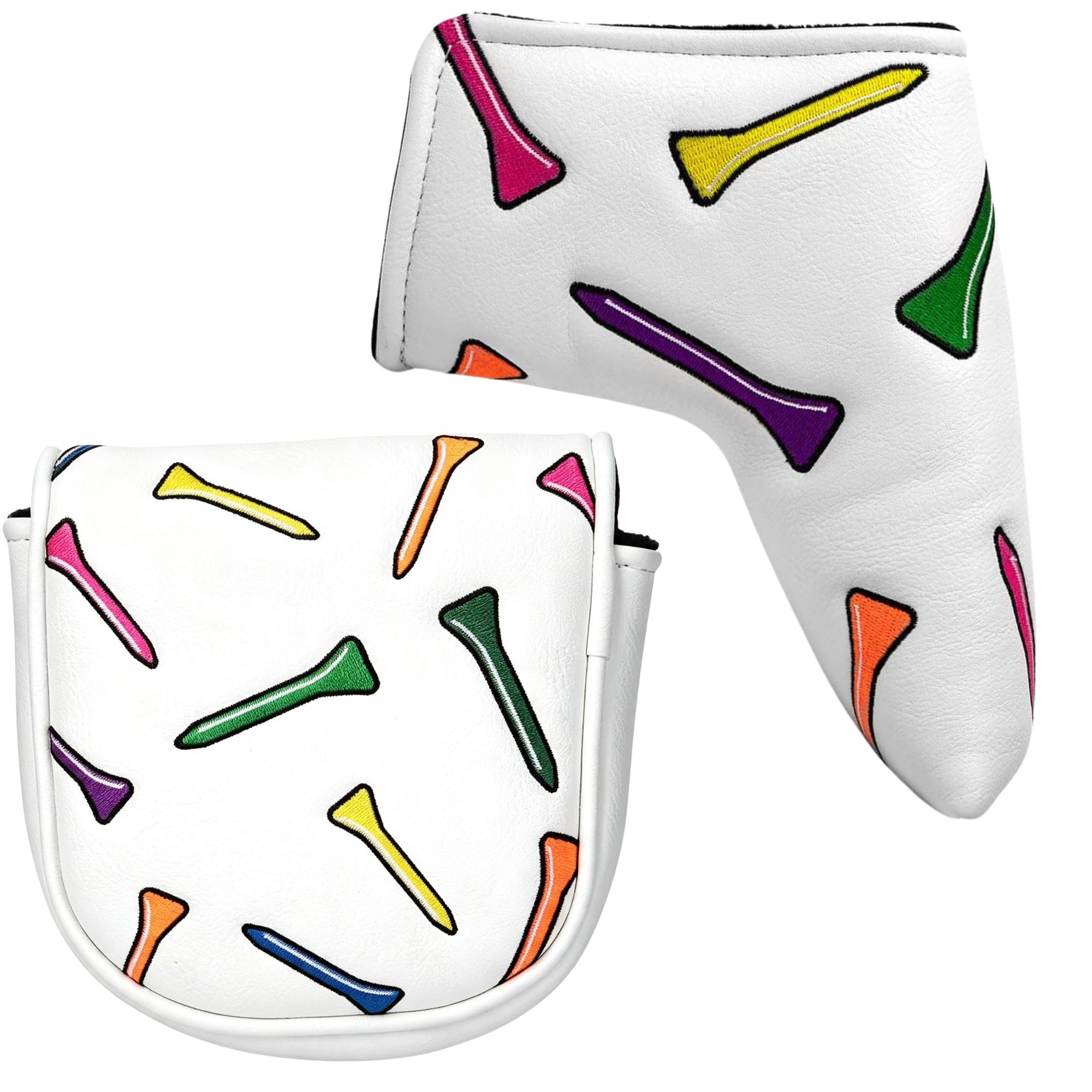 Golf Tees - ปลอกคลุมหัวไม้กอล์ฟลายตลกๆ, ปลอกคลุมหัวไม้กอล์ฟลายที, ปลอกคลุมหัวไม้กอล์ฟแบบมัลเล็ตและแบบใบมีดสำหรับคนรักกอล์ฟ