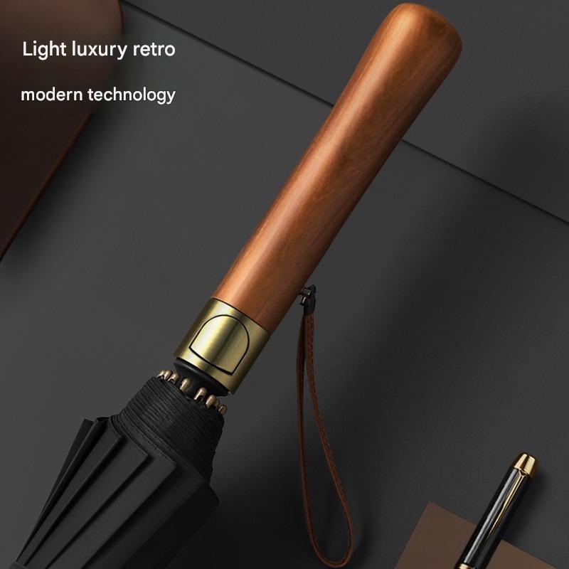 Golf Umbrella Large - ร่มกอล์ฟ 16 ซี่โครง ด้ามไม้ ขนาดใหญ่ ด้ามยาว