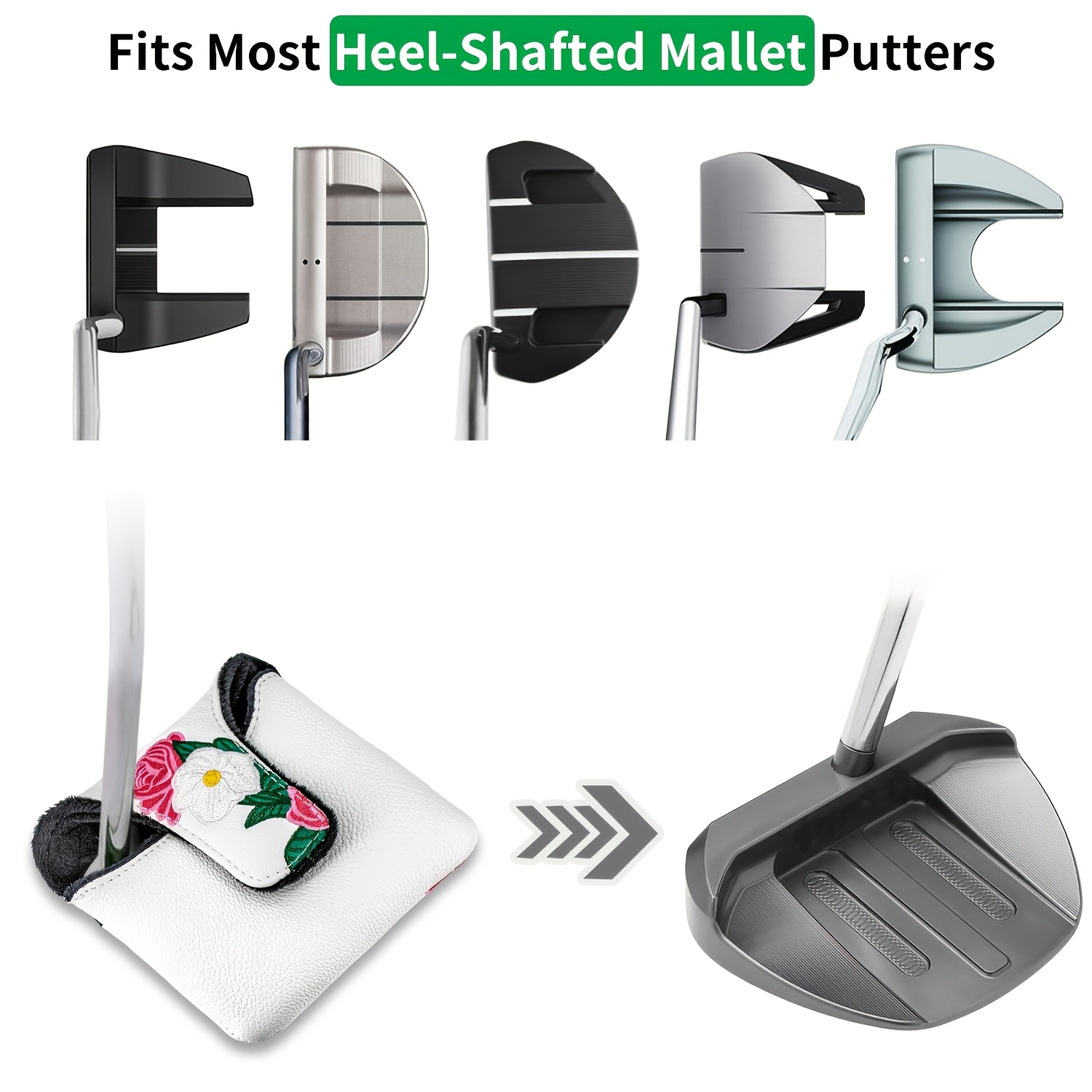 ปลอกคลุมไม้พัตเตอร์กอล์ฟแบบมีแ - Golf Putter บทวิจารณ์และราคา