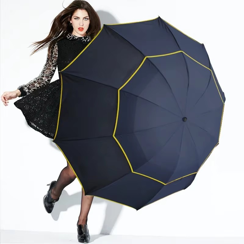 Double Strong WIND ทนร่มฝนผู้ห - Golf Umbrella Large บทวิจารณ์และราคา