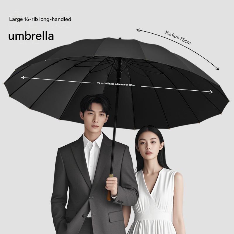 ร่มกอล์ฟ 16 ซี่โครง ด้ามไม้ ขน - Golf Umbrella Large บทวิจารณ์และราคา