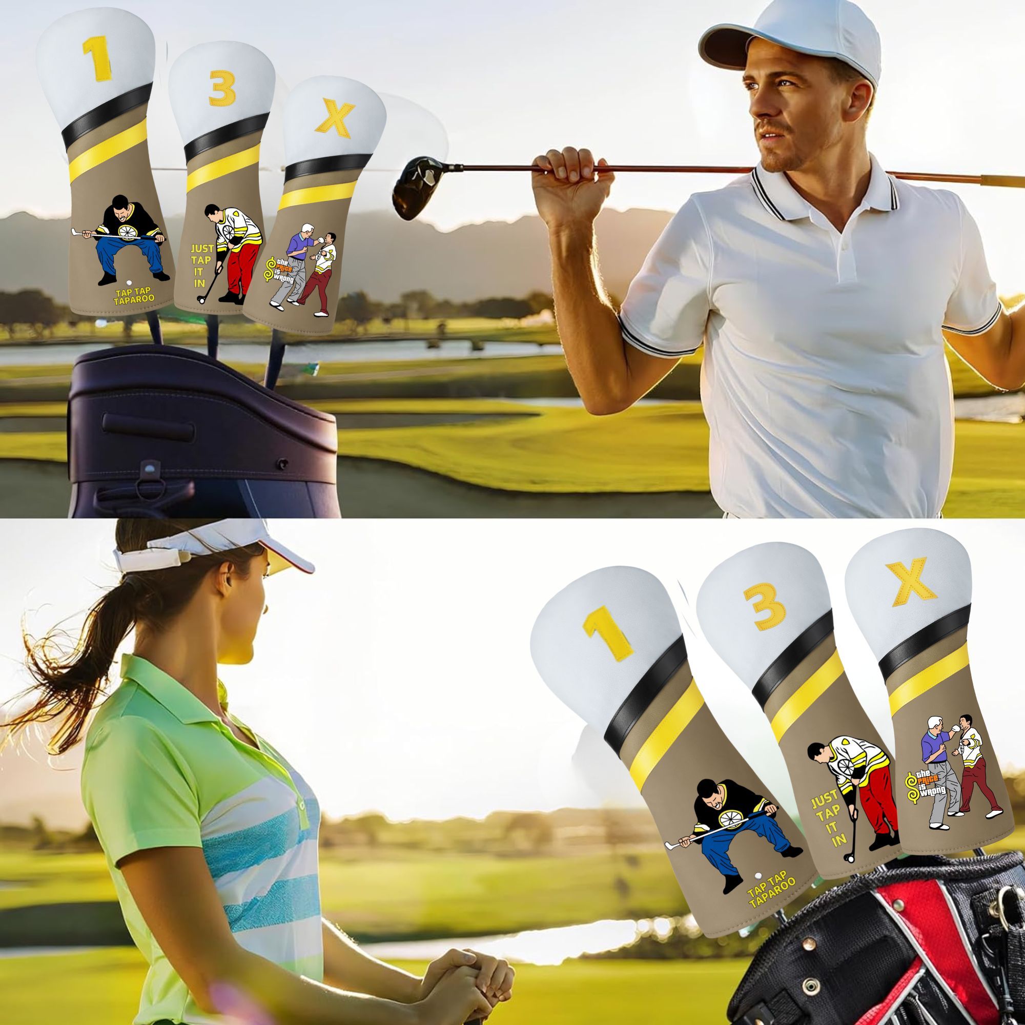 ปลอกคลุมไม้กอล์ฟลายตลกๆ สำหรับ - Golf Putter บทวิจารณ์และราคา