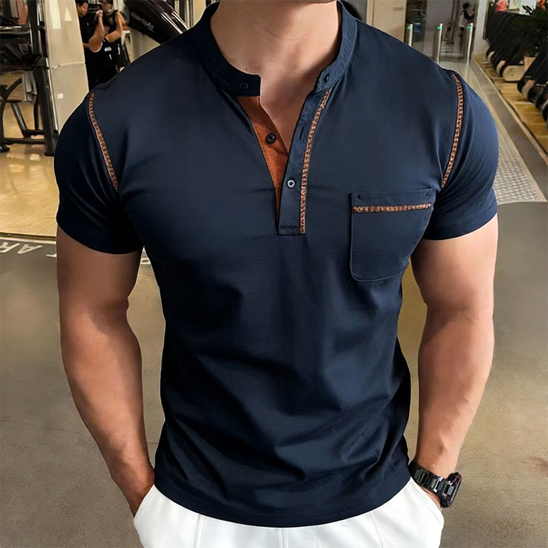 เสื้อโปโลแขนสั้นคอเฮนรี่สำหรับ - Golf Tees บทวิจารณ์และราคา